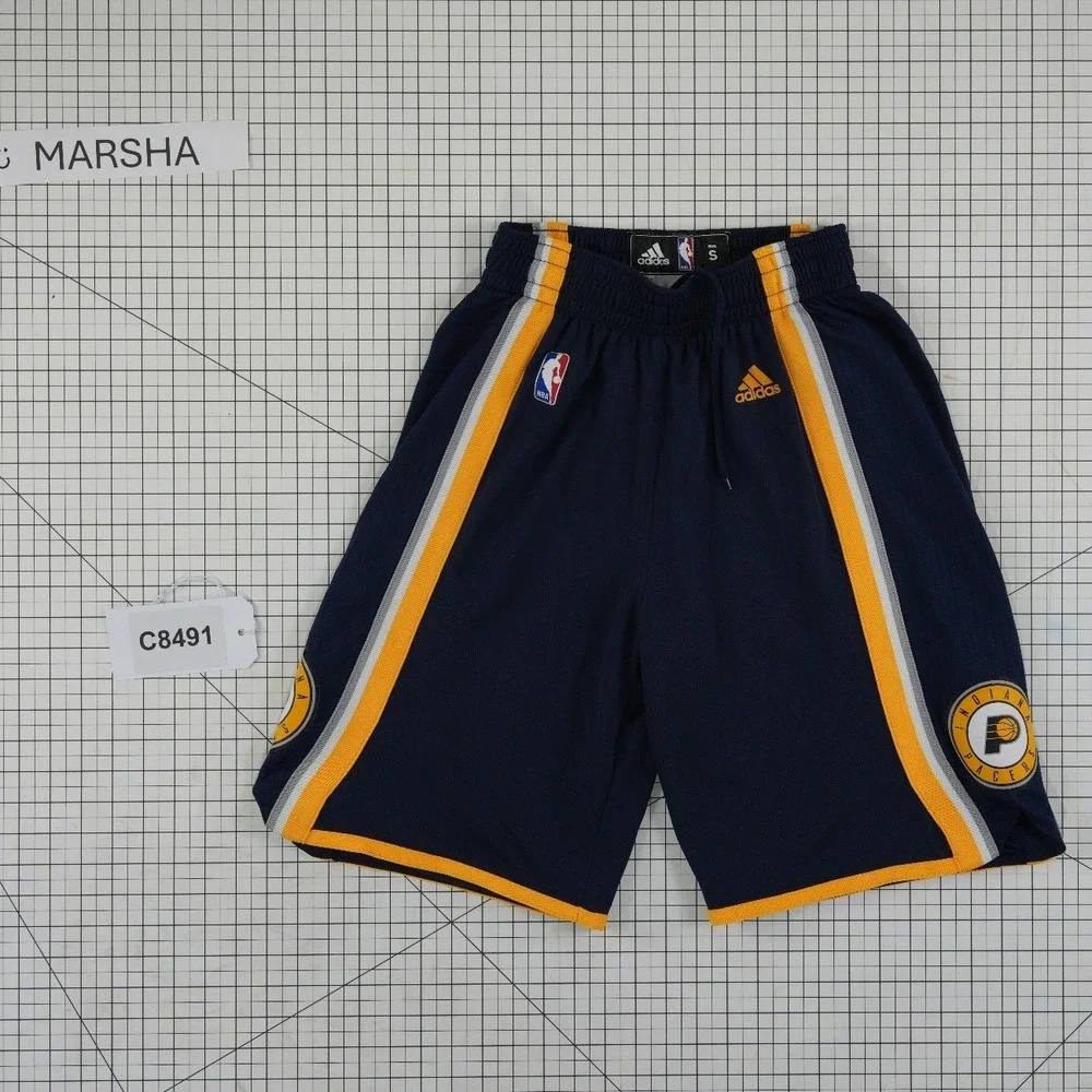Adidas Indiana Pacers NBA Shorts Men's Size Small Navy Blue Mesh Basketball Gym